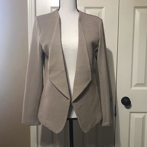 Brown/White Striped Blazer